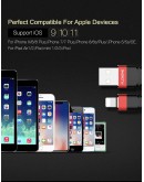 كيبل شحن Lightning- iOS لأجهزة الأيفون  متوفر بلونين من شركة Floveme  عرض خاص ١+١