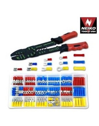 Solderless Wire Terminal and Connection Kit with Crimping/Wire