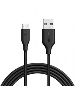 كابل PowerLine مايكرو USB ممتاز أسود 6 قدم - 6413 - A8133H11