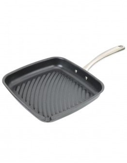 مشواية بمقبض فولاذ بحجم 28x26cm بلون أسود - 7860