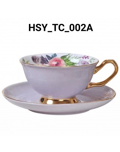 كوب سيراميك مع صحن