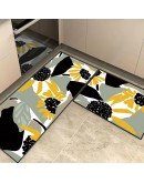 مجموعة أرضية قطعتين ماصة للسجاد غير قابلة للانزلاق مقاس 40 × 60 سم و40 × 120 سم لمدخل المطبخ وغرفة النوم والحمام وغرفة الغسيل