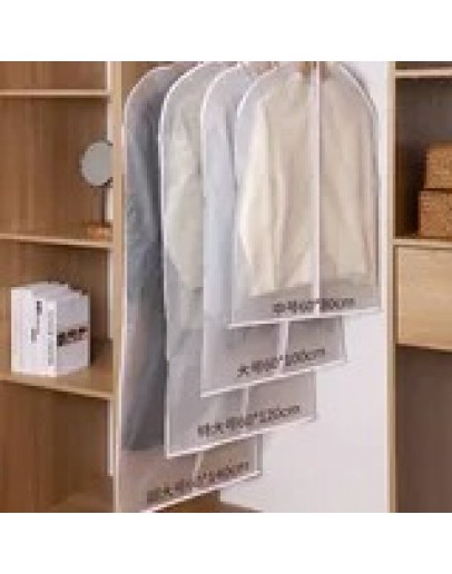 غطاء ملابس  شفاف مقاوم للغبار والماء 5 قطع